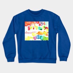 Watercolor abstract painting Crewneck Sweatshirt